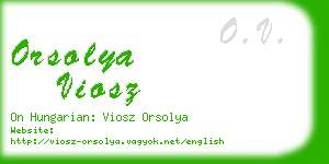 orsolya viosz business card